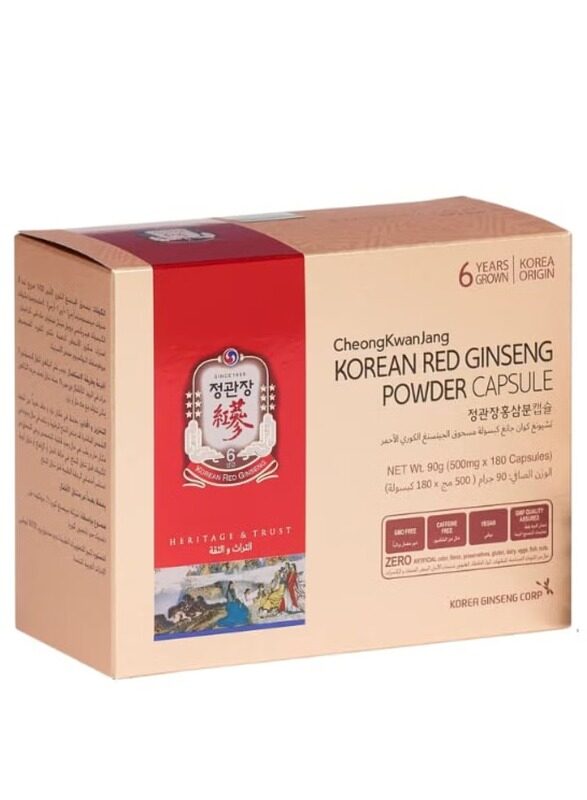 

CheongKwanJang Korean Red Ginseng Powder Capsule, 180 Capsules