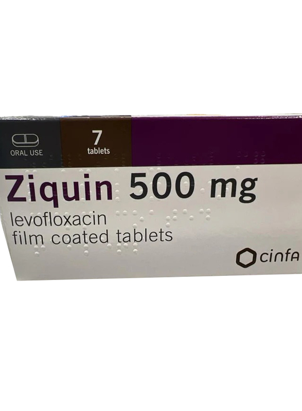 Cinfa Ziquin 500mg Film Coated Tablet, 7 Tablets