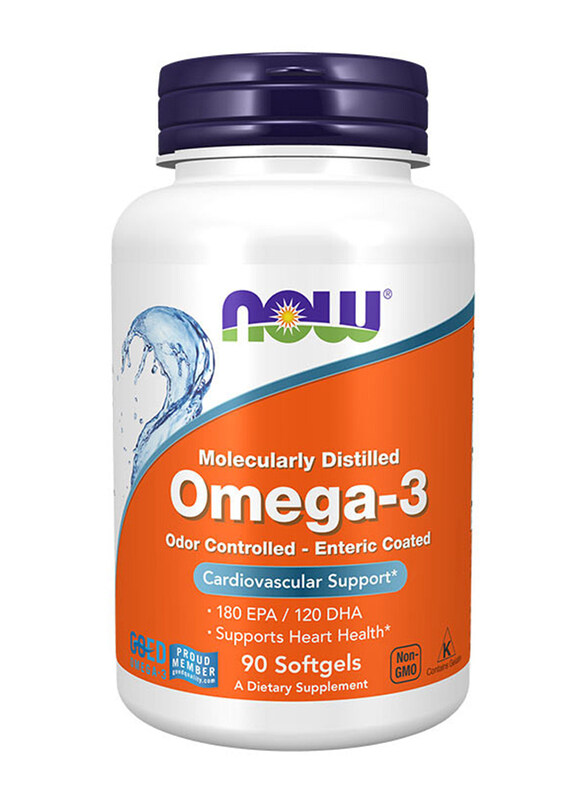 

Now Omega-3 Fish Oil Enteric Coated, 90 Softgels