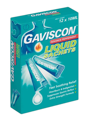 Gaviscon Advance Peppermint Liquid Sachet, 12 Sachets