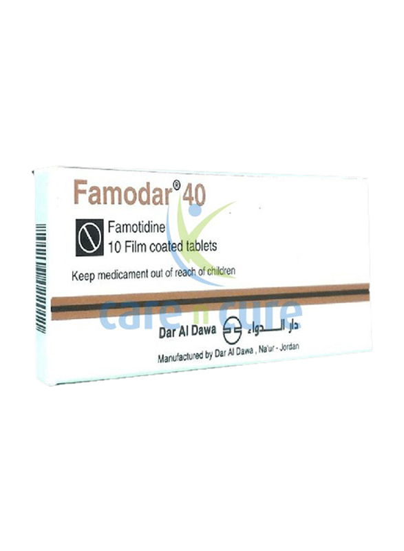 Dar Al Dawa Famodar Tablet, 40Mg, 10 Tablets