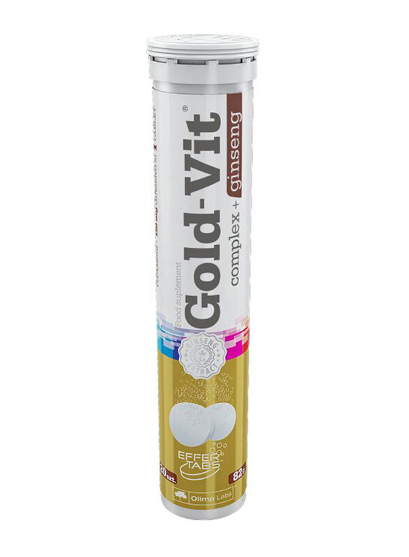 

Olimp Labs Gold Vit Complex + Ginseng Effervescent Tab, 20 Tablets