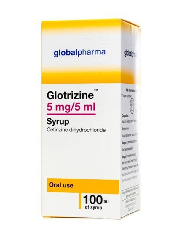 

globalpharma Glotrizine Syrup 100Ml, 5Mg / 5Ml