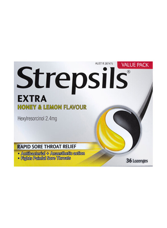 

Strepsils Extra Honey & Lemon Lozenges, 36 Lozenges