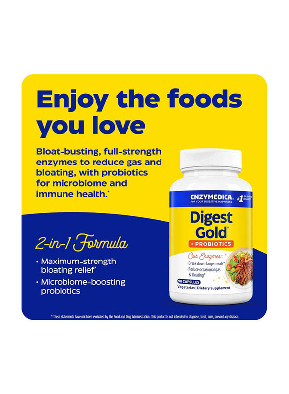 Enzymedica Enzymed Digest Gold+ Probiotics, 90 Capsules