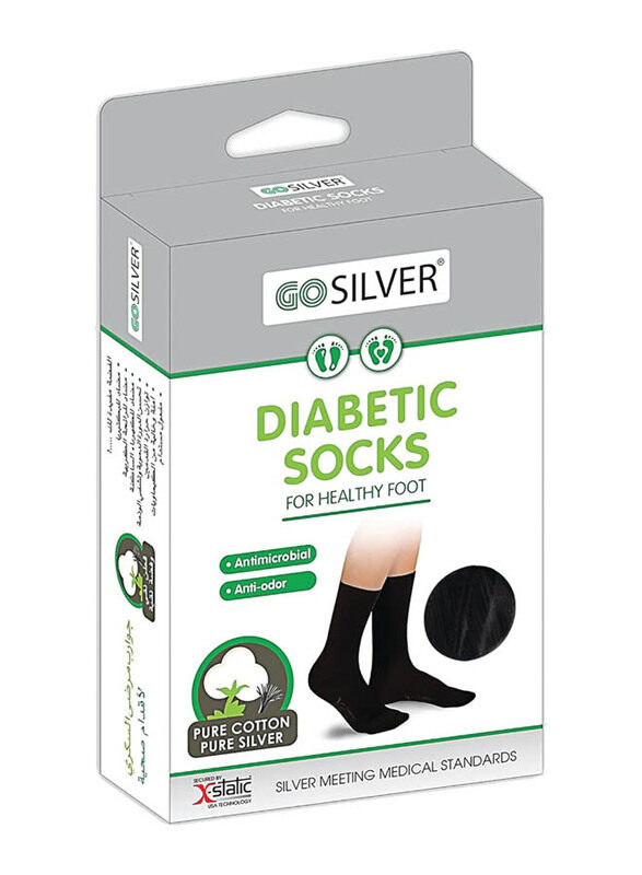 

Go Silver Diabetic Socks, Black