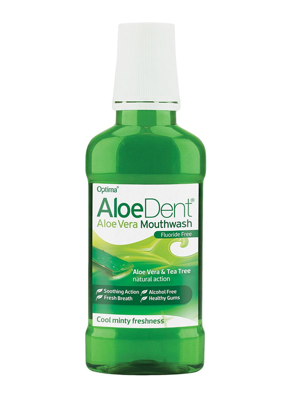 

AloeDent Fluoride Free Aloe Vera Mouthwash, 250ml