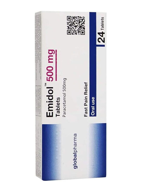 

Global Pharma Emidol, 500mg, 24 Tablets