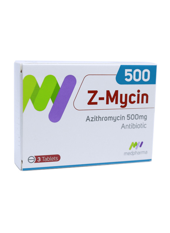 Medpharma Z-Mycin 500mg, 3 Tablets