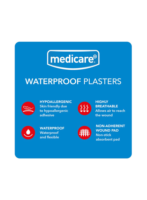 Medicare Waterproof Plaster, Md04/1, 30 Plasters