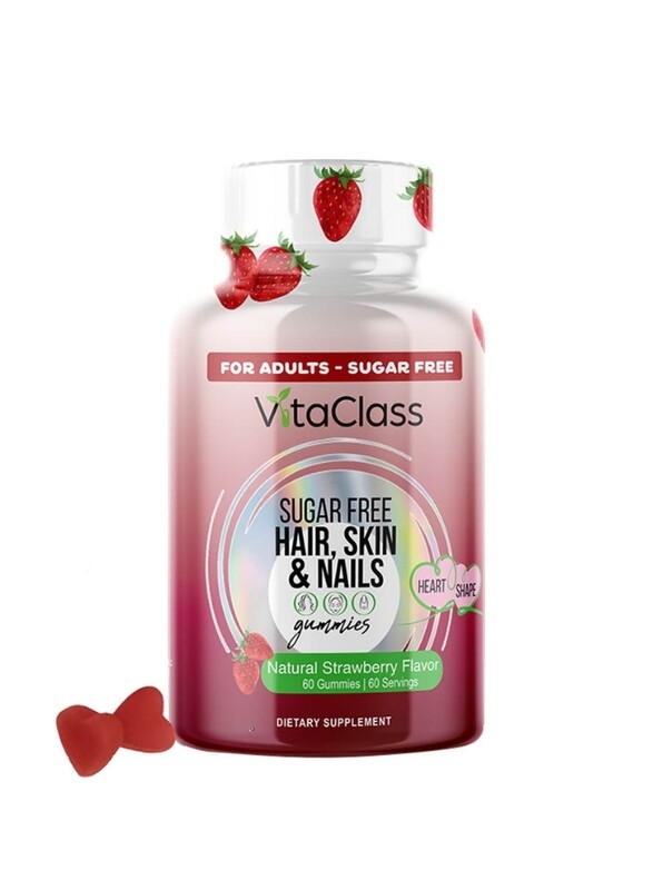 

VitaClass Sugar Free Hair Skin And Nails Gummies For Adults - 60 Pcs