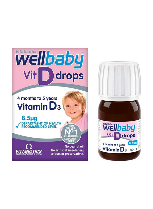 

Vitabiotics Wellbaby Vitamin D Drops, 30ml