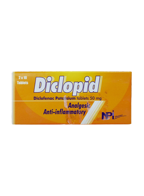 National Pharmaceutical Indust Diclopid 50Mg, 20 Tablets