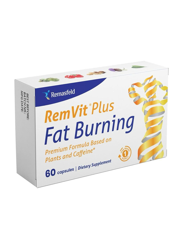 RemVit Plus Fat Burning High Potency Natural Ingredients, 60 Capsules