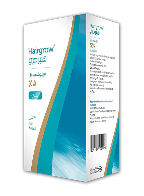 Dar Al Dawa Minoxidil 5% Solution Hairgrow, 50ml