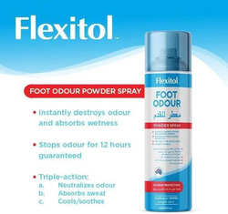 Flexitol Foot Odour Control Powder Spray, 210ml