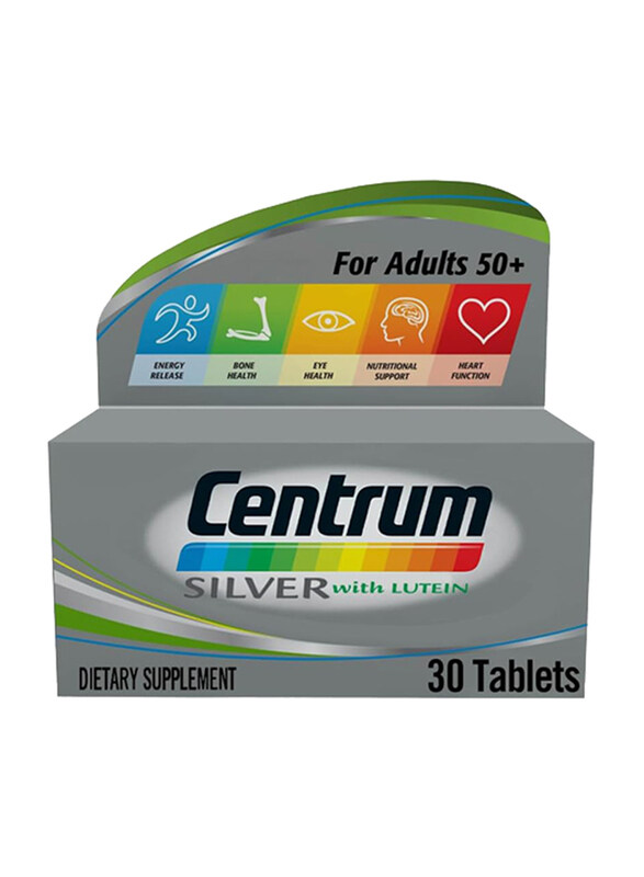 

Centrum Silver with Lutein for 50+ Adults, 30 Tablets