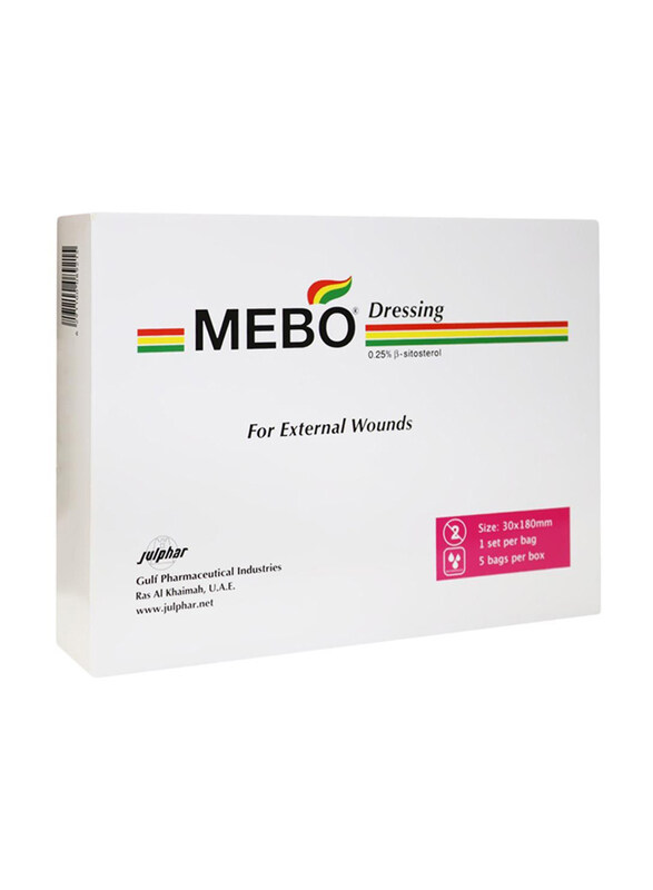 

Julphar Mebo Wound Dressing, 30 x 180mm, 5 Pieces