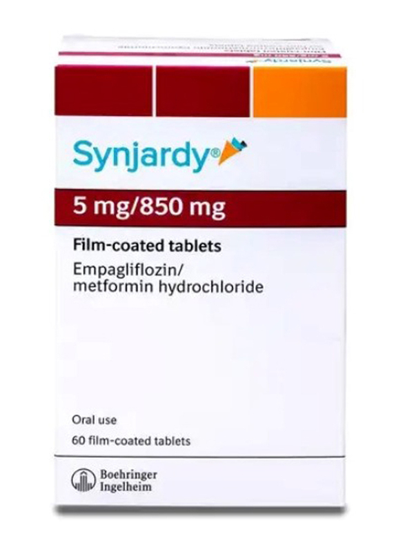 Boehringer Ingelheim Synjardy 5mg/850mg Tablets, 60 Tablets