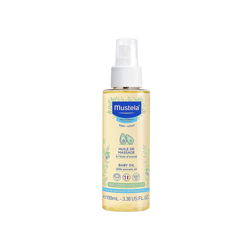 

Mustela 100ml Avocado Massage Oil for Babies, Multicolour