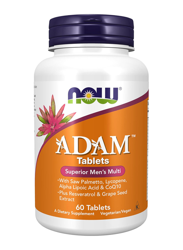 Now Adam Men's Multiple Vitamin Tablets, 60 Tablets