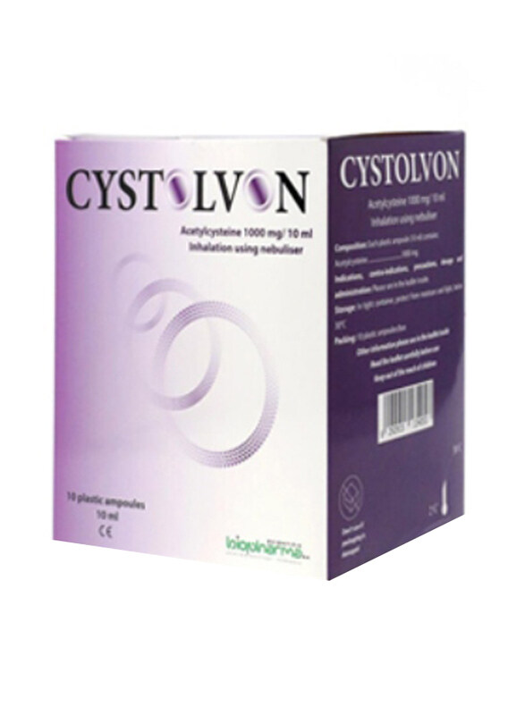 

Cystolvon Acetylcysteine Nebulizer, 10 x 10ml