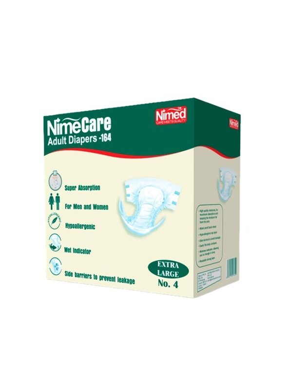 

Nimed NimeCare Adult Diaper X Large - No.4, 16 Pcs