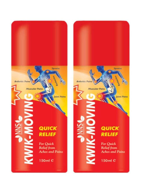 

NNS Kwik-Moving Quick Relief Spray, 2 x 150ml