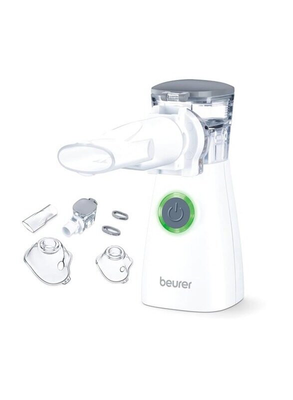 

Beurer Inhaler Nebulization with Vibrating Membrane Technology & Aerosol with Rechargeable Battery, IH-57, White