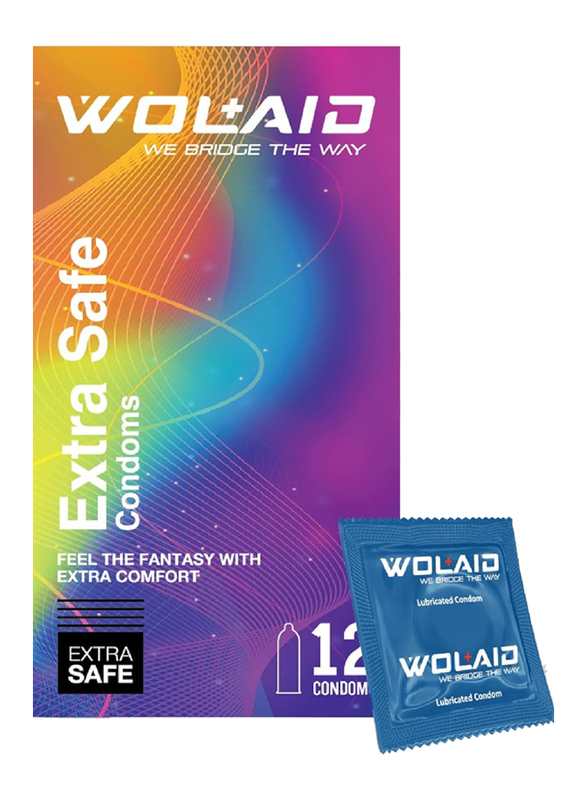 Wolaid Extra Safe Comdom, 12 Pieces