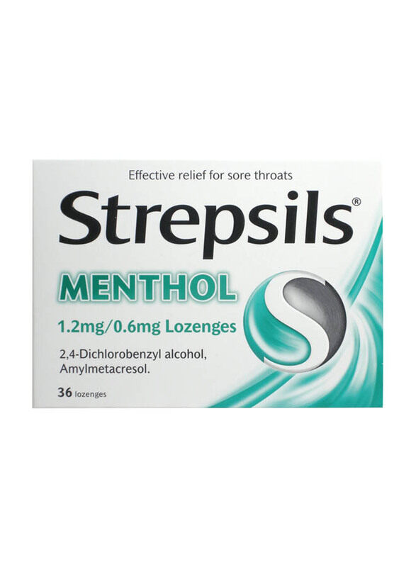 

Strepsils Menthol Lozenges, 36 Lozenges