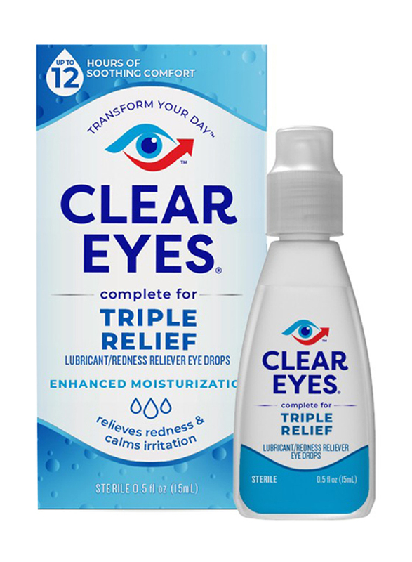 

Clear Eyes Triple Action Eye Drop, 15ml