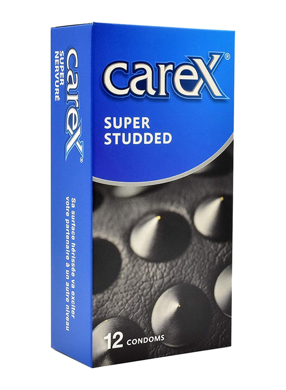 Carex Super Studded Condom, 12 Pieces