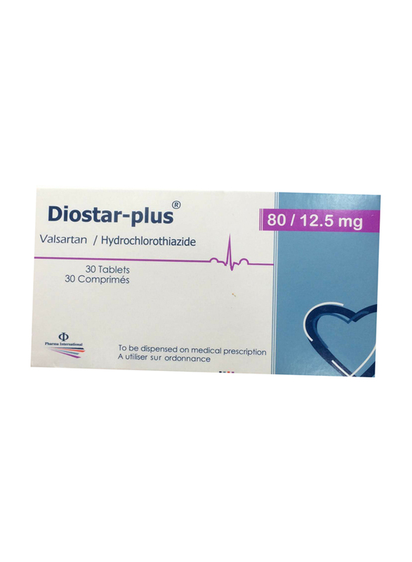 Pharma International Diostar Plus Tablets, 80/12.5mg, 30 Tablets