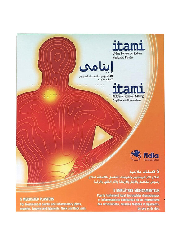 

Itami Medicated Plasters, 10x14cm, 5 Pieces