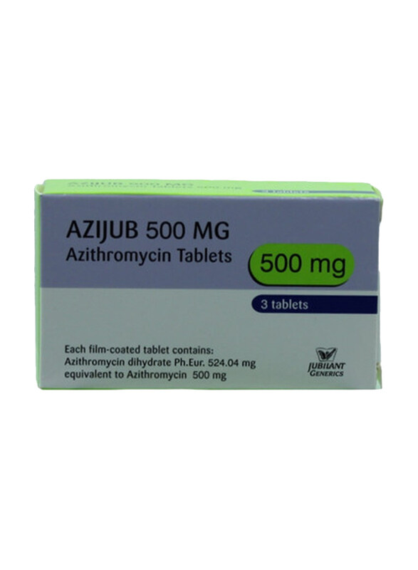 

Jubilant Azijub Azithromycin Tablet, 500mg, 3 Tablets