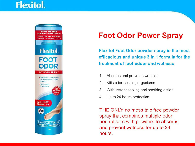 Flexitol Foot Odour Control Powder Spray, 210ml