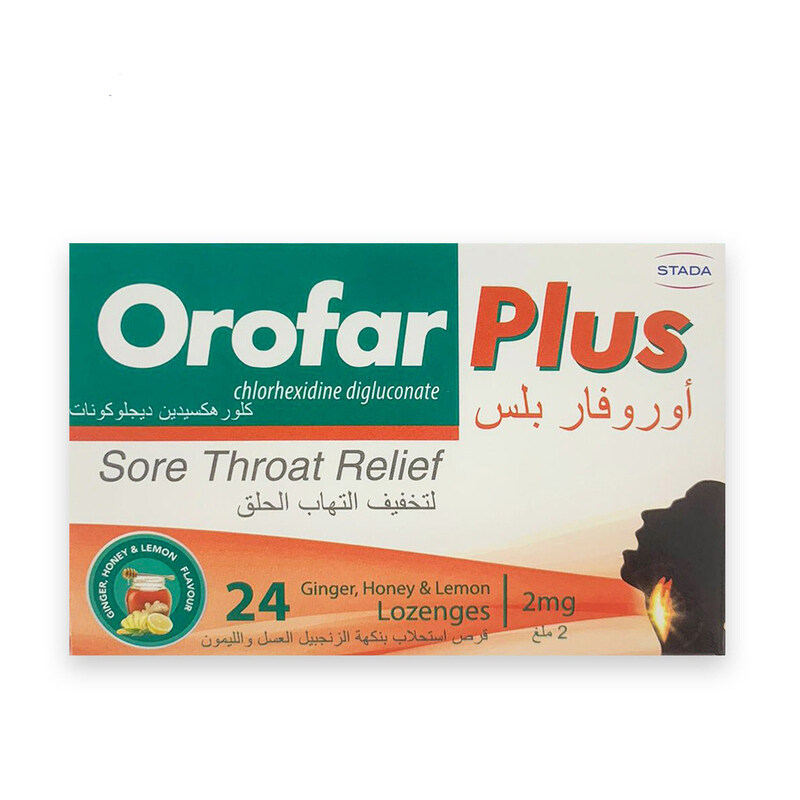 

Stada Orofar Plus Ginger Honey & Lemon, 24 Lozenges