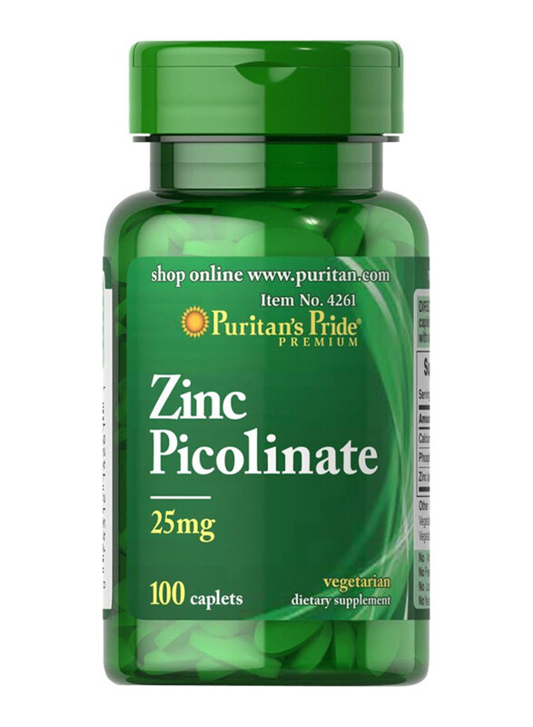 

Puritan's Pride Zinc Picolinate, 100 Caplets