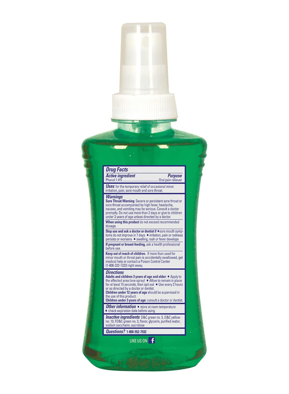 Chloraseptic Sore Throat Spray Menthol Flavour, 177ml