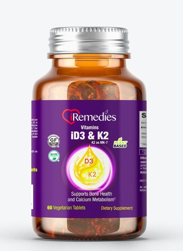 

iRemedies iVitamins D3 & K2 60 Vegetarian Tablets