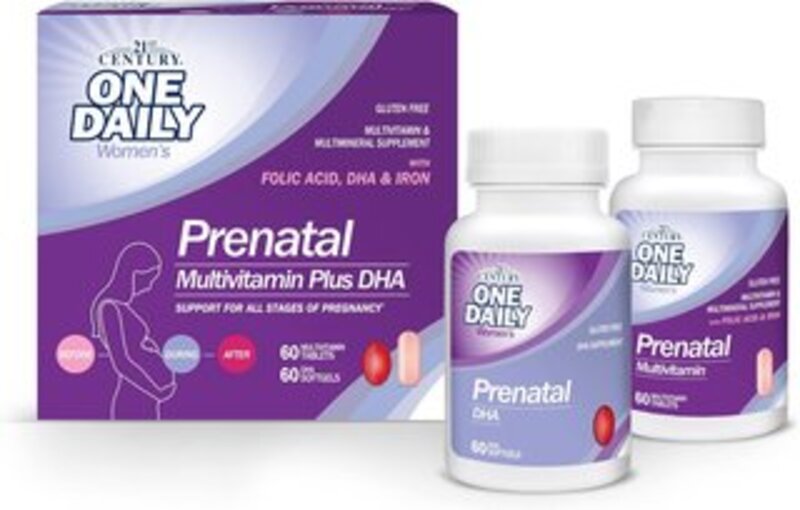 

21st Century Prenatal M.V Tabs + DHA S.G - 120 Tablets