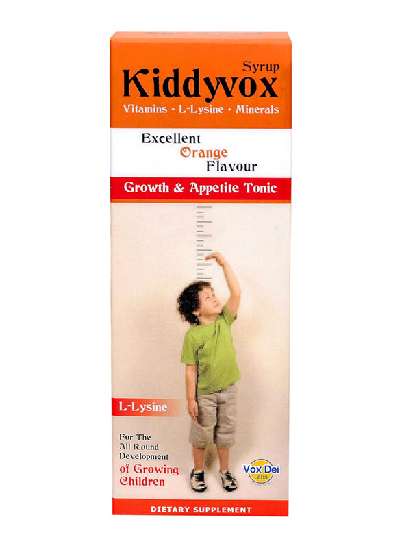 

Kiddyvox Orange Flavour Dietary Supplement Syrup of Growing Children, 200ml