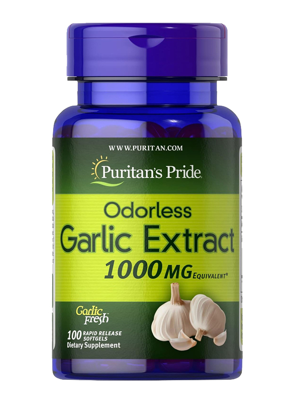 Puritan's Pride Odourless Garlic, 1000mg, 100 Softgels