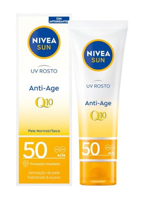 Nivea Sun UV Face Anti-Age SPF50 Q10 Cream, 50ml