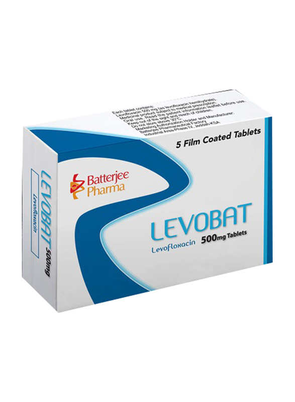 Batterjee Pharma Levobat Tablet, 500mg, 5 Tablets