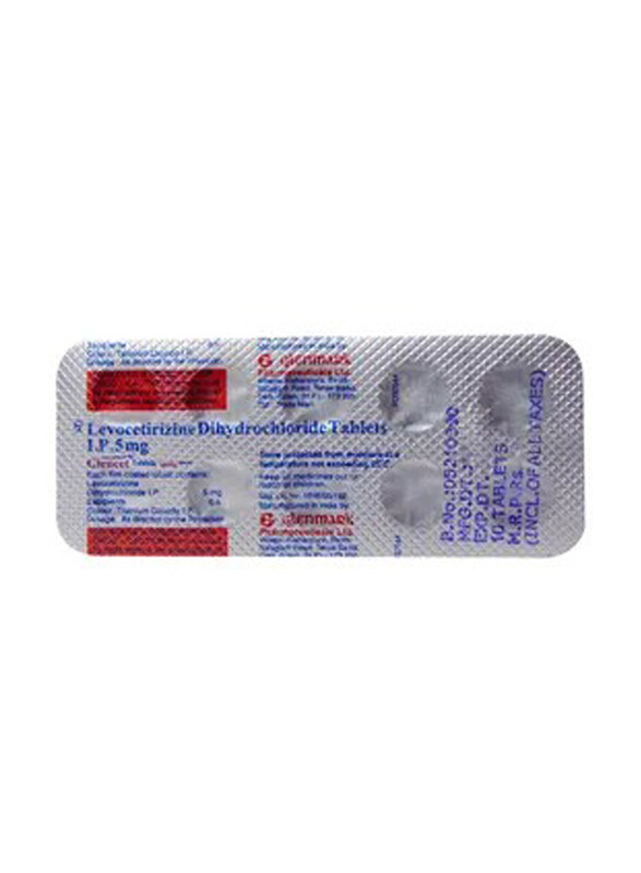 

Glenmark Glencet, 5mg, 10 Tablets