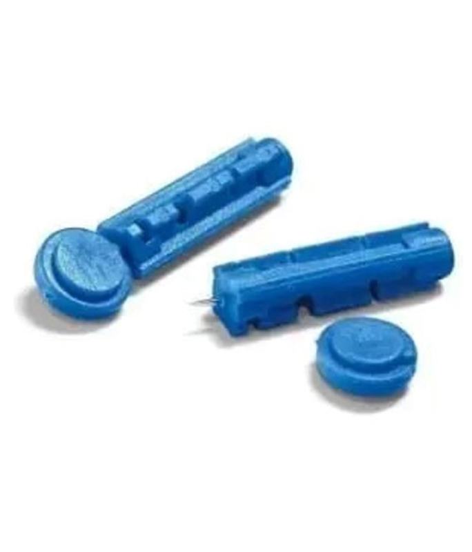 Blood Lancet, 100 Pieces, Blue