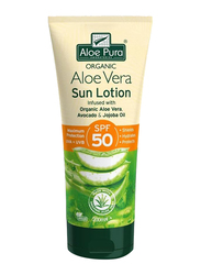 Aloe Pura Organic SPF 50 Aloe Vera Sun Lotion, 200ml