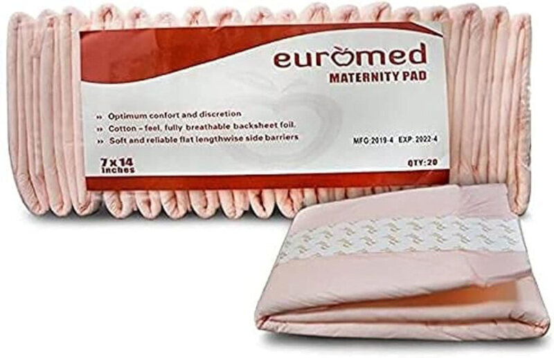 

Euromed Maternity Pad, 20 Pieces, Beige